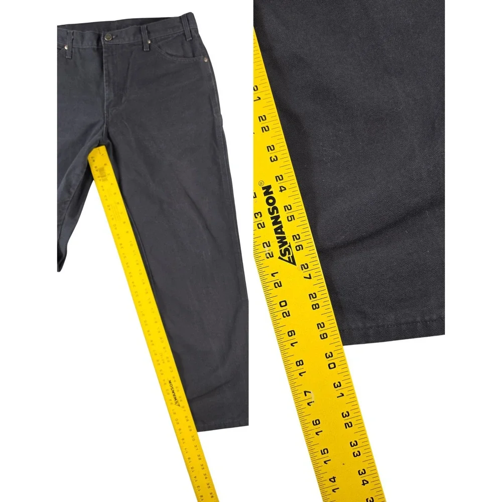 Dickies Carpenter Work Pants Men's 34x30 Black Utility Workwear